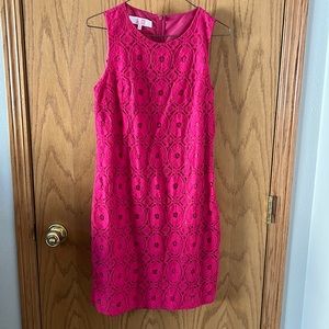 Pink lace dress